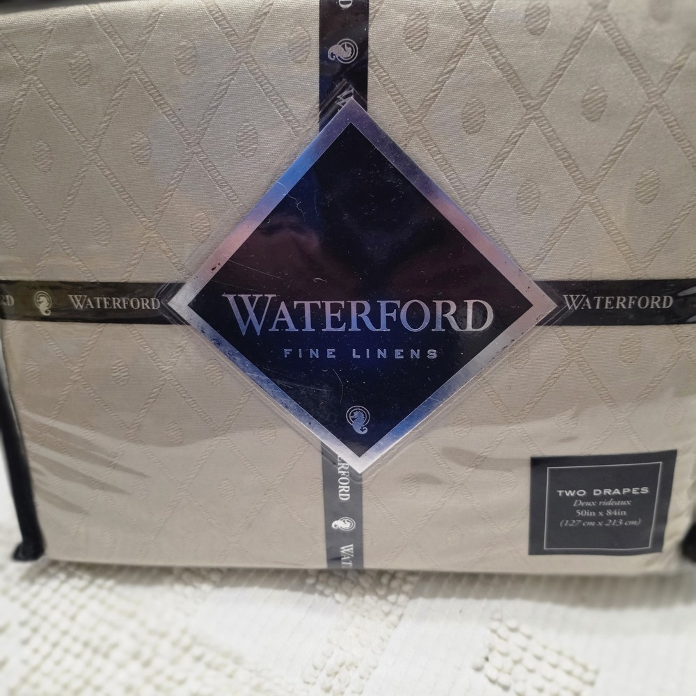 Waterford Fine Linens(2)Waterford Anora Window Panels One Anora Valance New - Picture 2 of 13